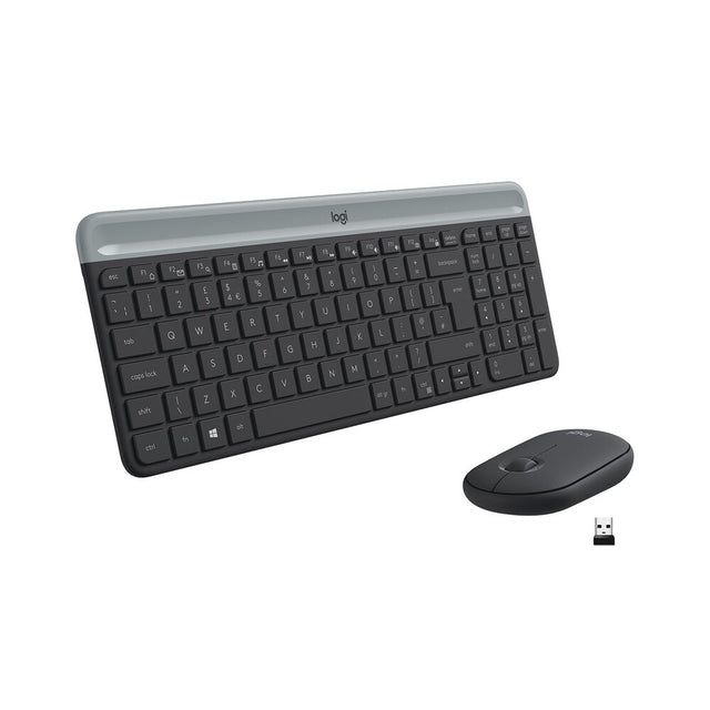 Logitech Slim Wireless-Tastatur- und Maus-Kombination MK470