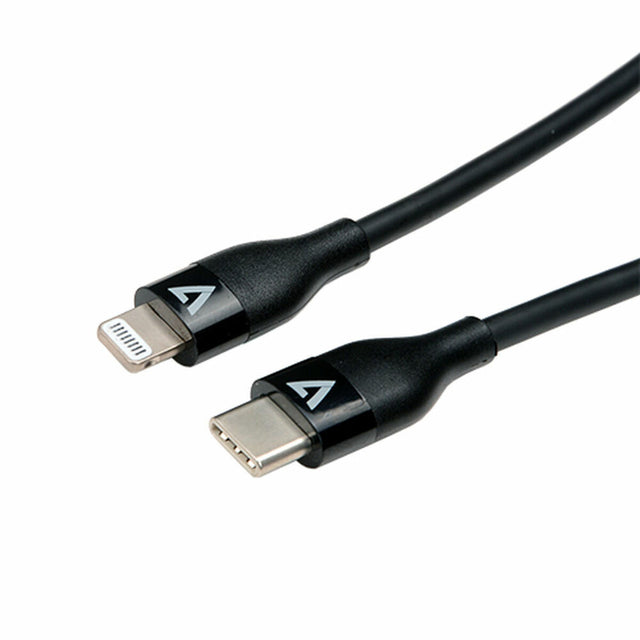 USB-C-auf-Lightning-Kabel V7 V7USBCLGT-1M Schwarz