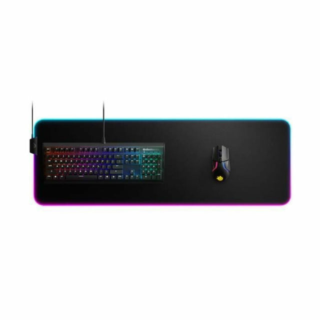 SteelSeries QcK Prism Cloth XL Mauspad Schwarz Gaming LED RGB 90 x 30 cm