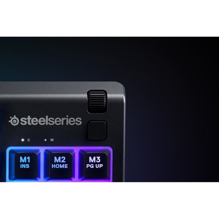 Teclado SteelSeries Apex 3 USB Negro Gaming Francés Con cable AZERTY