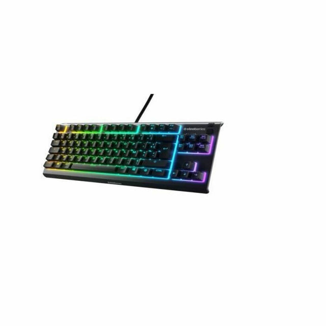 Teclado SteelSeries Apex 3 USB Negro Gaming Francés Con cable AZERTY