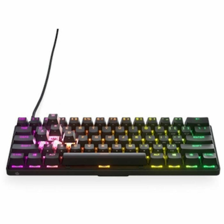 Teclado SteelSeries Apex Pro Mini USB Negro Gaming Retroiluminado LDC AZERTY