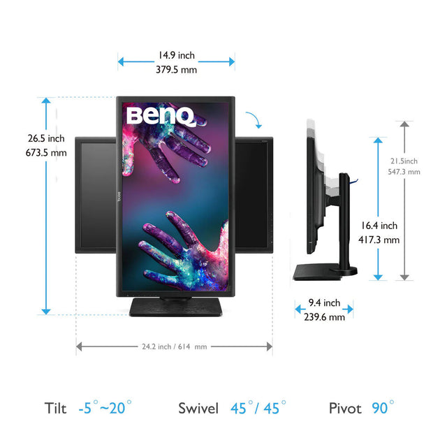 BenQ 9H.LF7LA.TPE 27-Zoll-LED-WQHD-Monitor