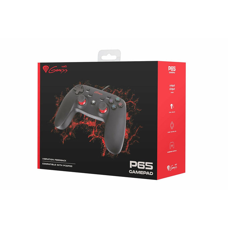 Gaming-Controller Genesis P65 PS3 PC Schwarz