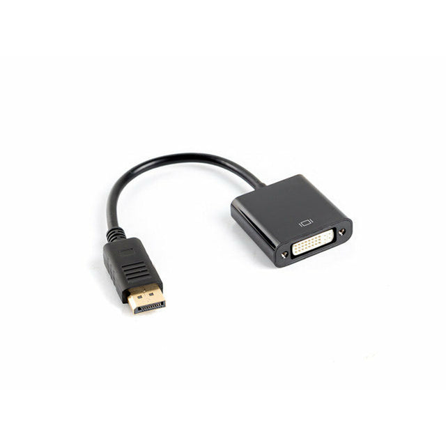 Lanberg AD-0007-BK DisplayPort auf DVI Adapter Schwarz 10 cm