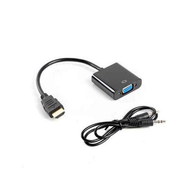 Lanberg AD-0017-BK HDMI-zu-VGA-Adapter Schwarz