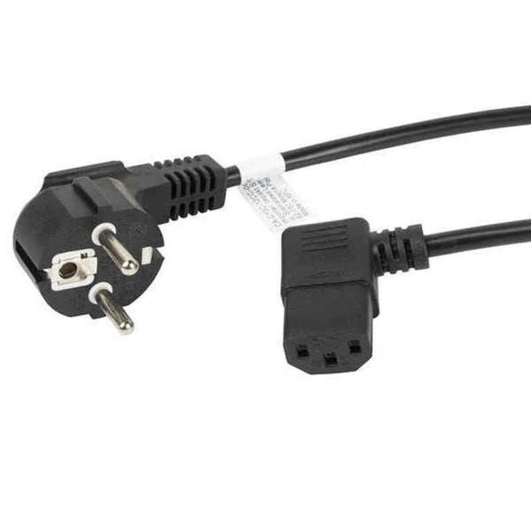 Cable de Alimentación Lanberg SCHUKO CEE 7/7 A IEC320 C13 Negro