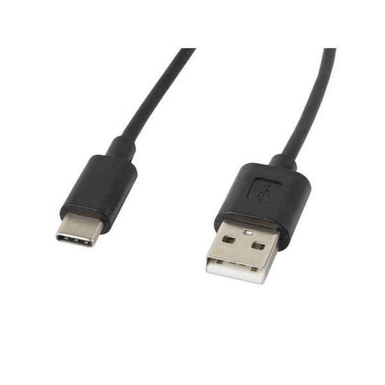 Cable USB A 2.0 a USB C Lanberg 480 Mb/s Negro