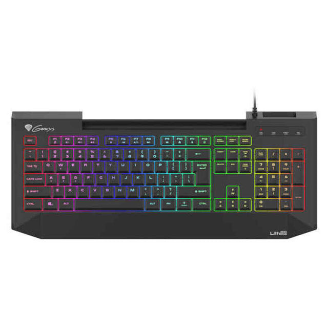 Gaming-Tastatur Genesis LITH 400 RGB SLIM Schwarz