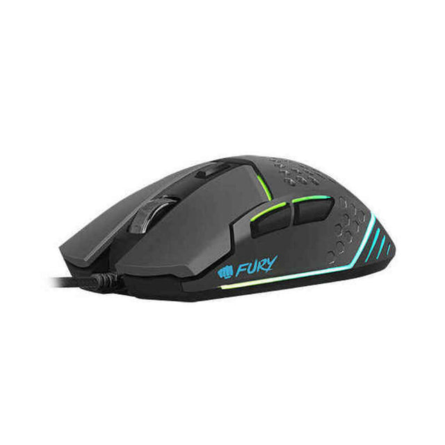 Ratón Gaming Fury Battler RGB 6400 DPI Negro