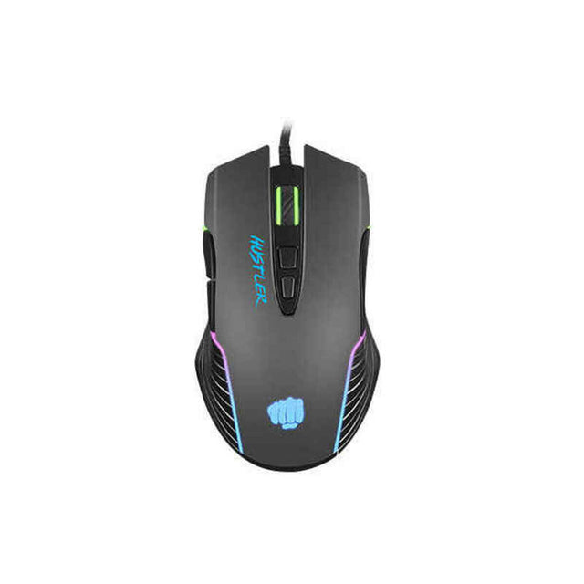 Ratón Gaming Fury Hustler 6400 DPI Negro