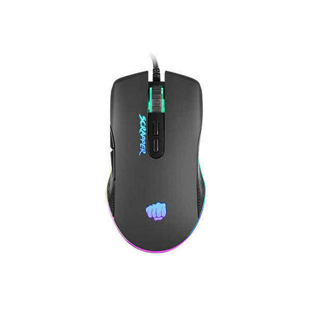 Ratón Gaming Fury Scrapper RGB 6400 DPI Negro