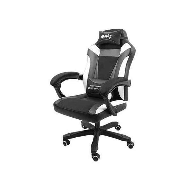 Silla Gaming Fury Avenger M+ Negro Blanco