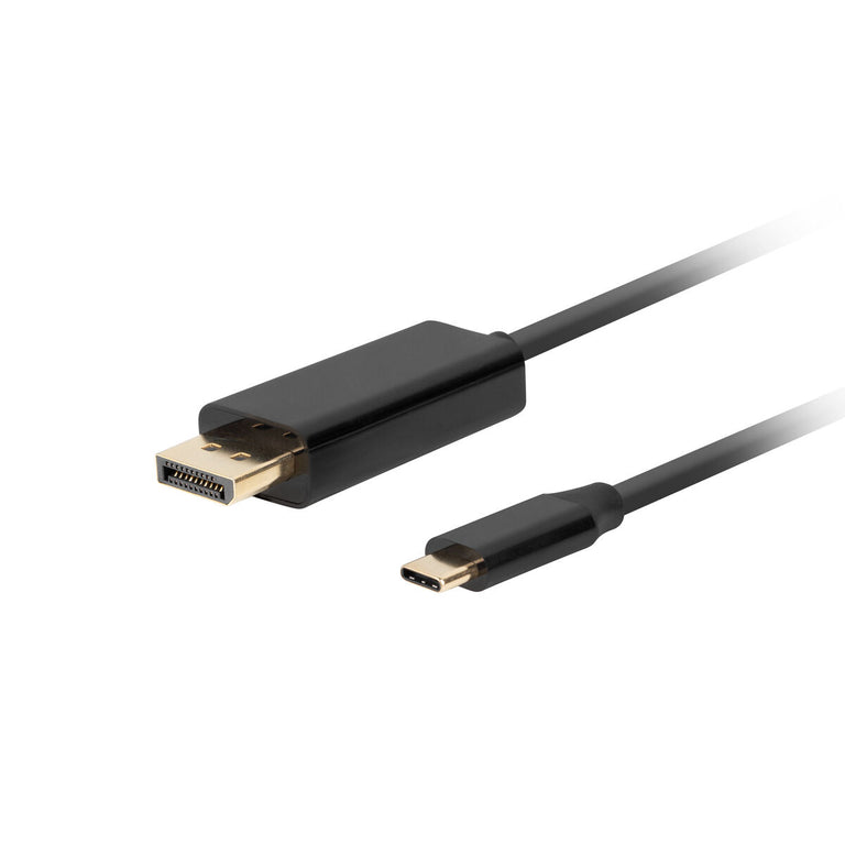 Adaptador USB C a DisplayPort Lanberg CA-CMDP-10CU-0010-BK Negro 1 m