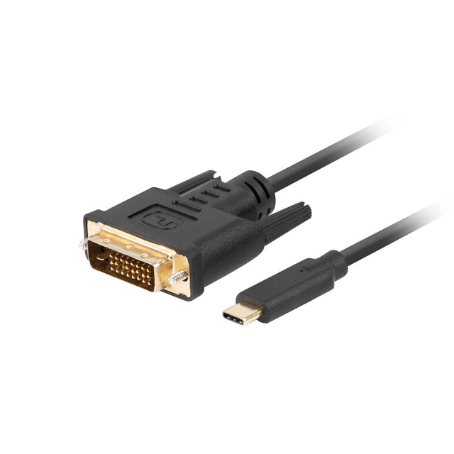 USB-C-auf-DVI-D-Kabel Lanberg CA-CMDV-10CU-0005-BK Schwarz 500 cm