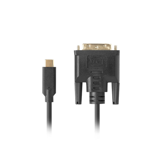 USB-C-auf-DVI-D-Kabel Lanberg CA-CMDV-10CU-0005-BK Schwarz 500 cm