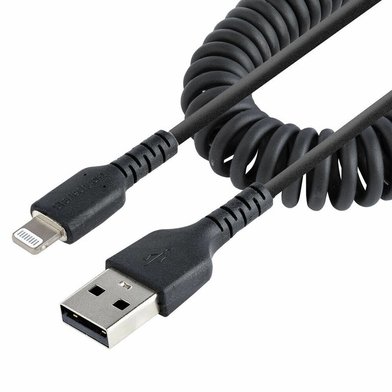 Cable USB a Lightning Startech RUSB2ALT1MBC Negro 1 m