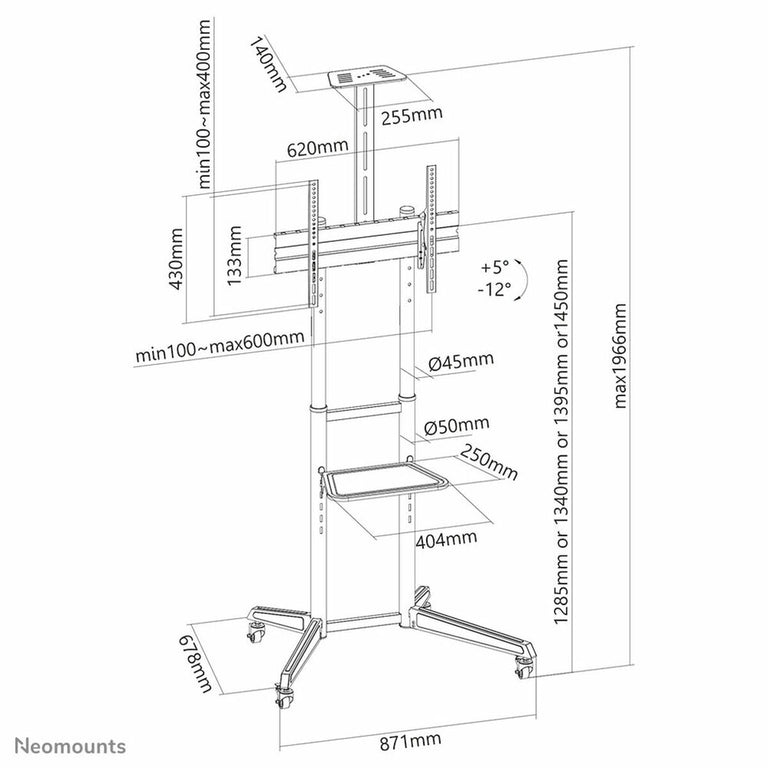 Neomounts FL50-550BL1 Trolley