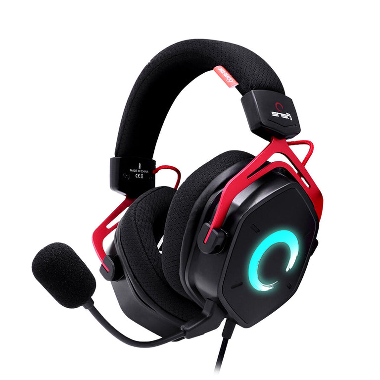 Auriculares con Micrófono FR-TEC ENSO Rojo Negro