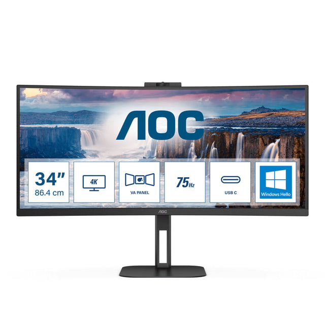 Monitor AOC CU34V5CW/BK 3440 x 1440 px