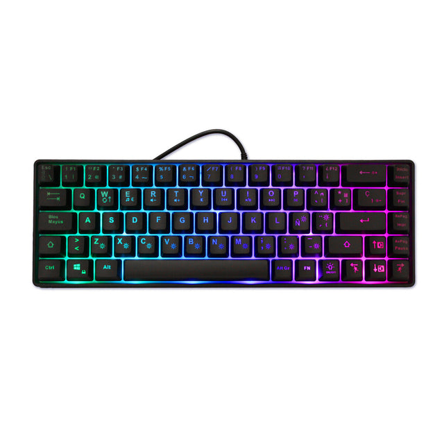 CoolBox DG-TEC65-RGB Qwerty spanische Tastatur