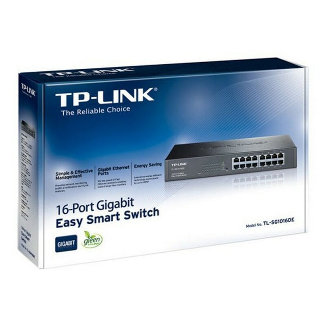 Schrankschalter TP-Link TL-SG1016DE RJ45 32 Gbit/s Schwarz