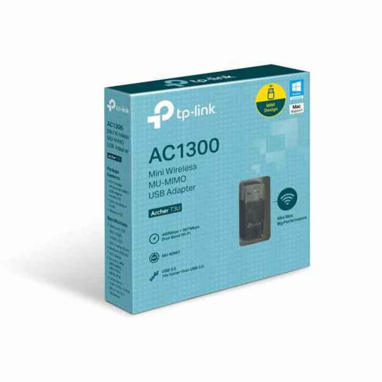 Mini Adaptador USB Wifi TP-Link Archer T3U AC1300 Negro