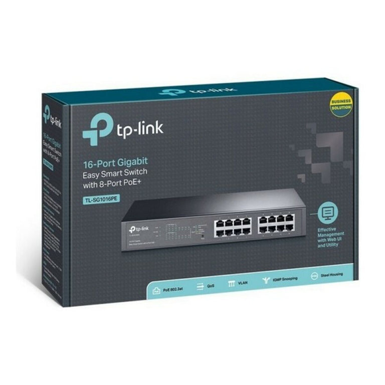 Switch de Armario TP-Link TL-SG1016PE 16 x RJ45