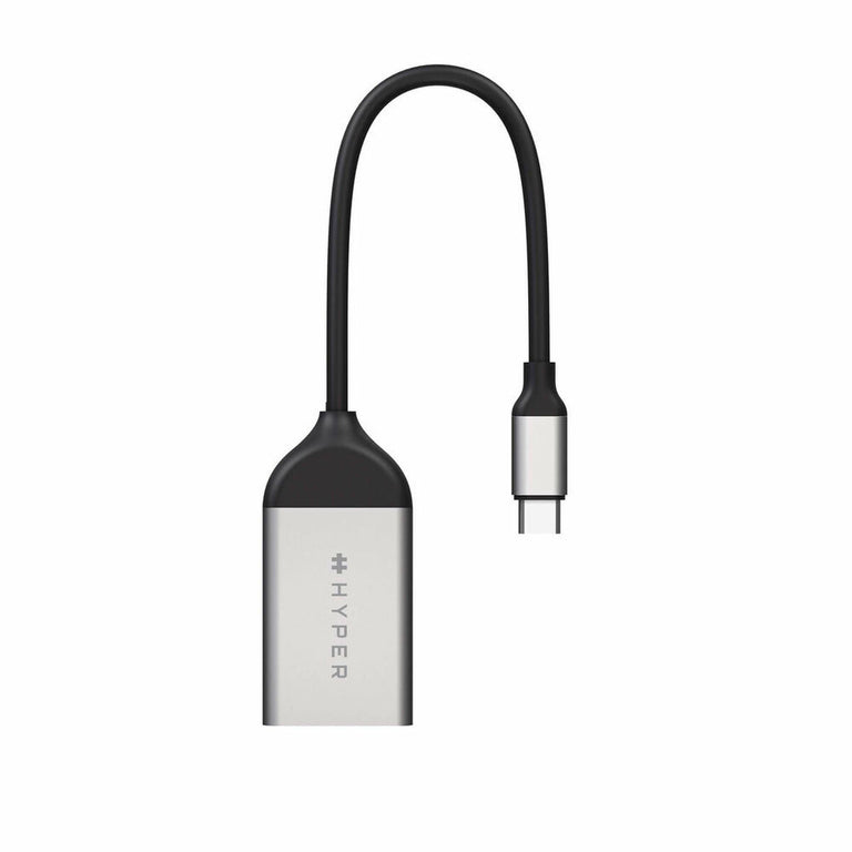 Adaptador USB C a Red RJ45 Hyper HD425B Plata