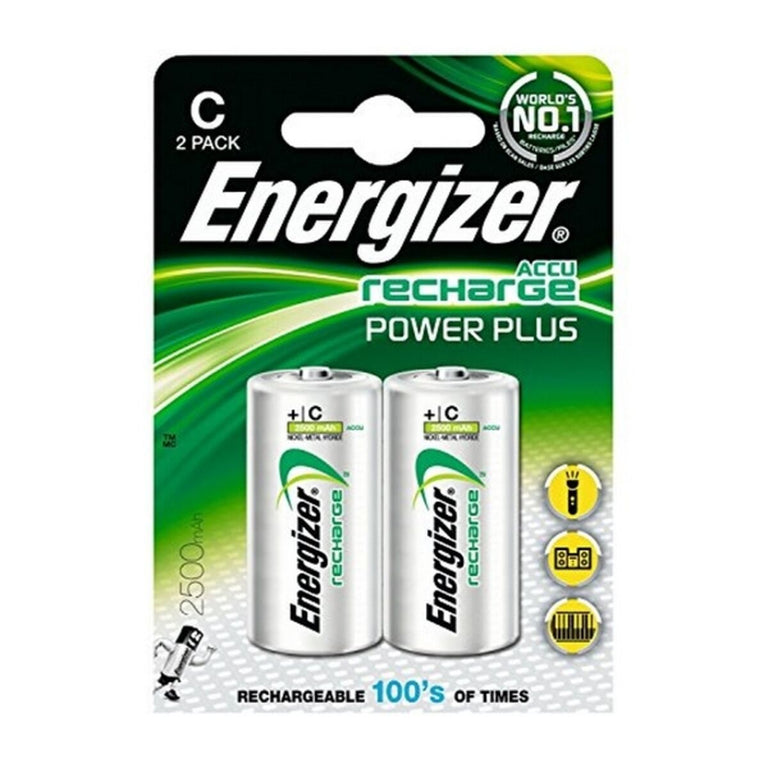 Pilas Recargables Energizer ENRC2500P2 C HR14 2500 mAh