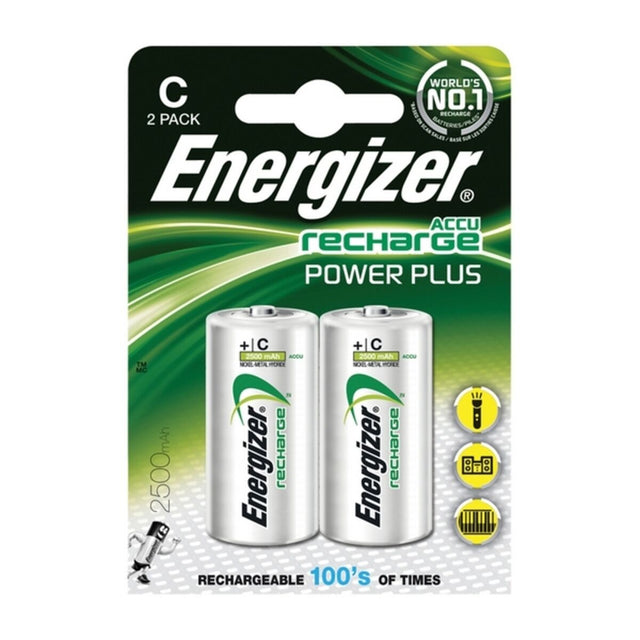 Pilas Recargables Energizer ENRC2500P2 C HR14 2500 mAh