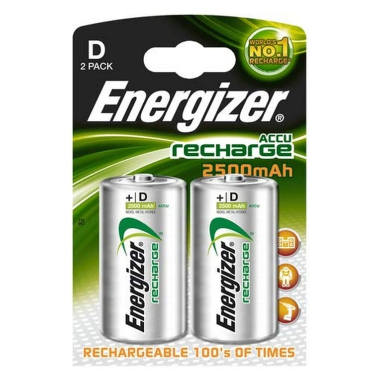 Pilas Recargables Energizer ENRD2500P2 HR20 D2 2500 mAh