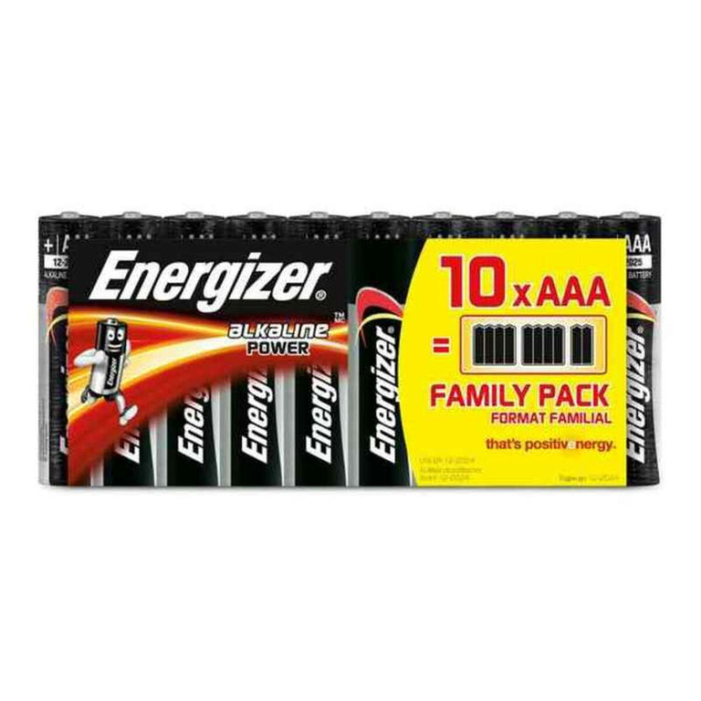 Pilas Alcalinas Energizer 630066 AAA LR03 (10 uds)