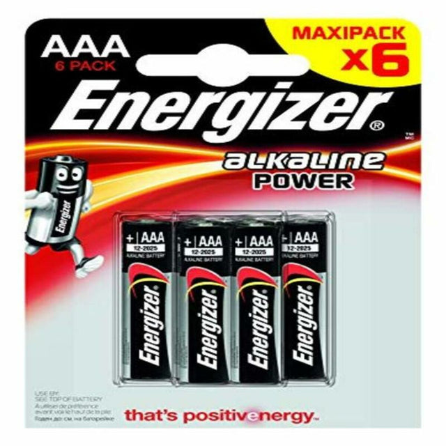 Pilas Energizer E300132500 LR03 AAA (6 uds)