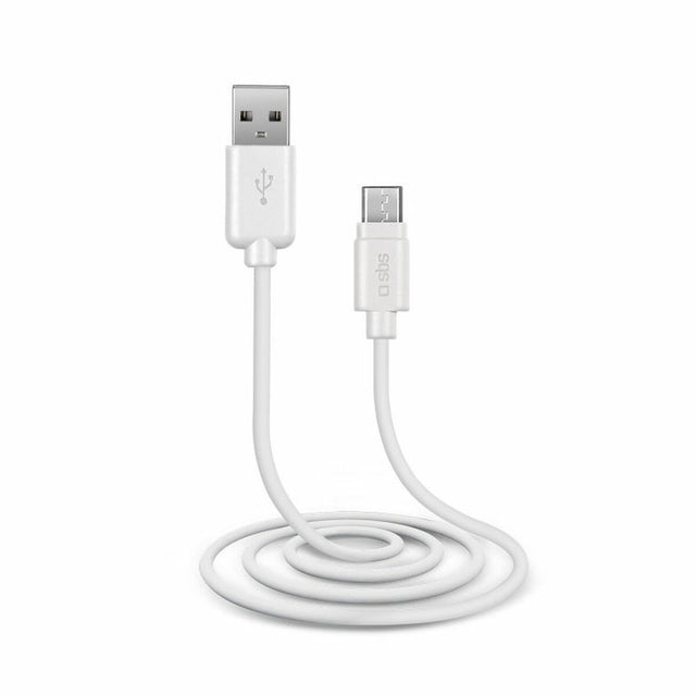 Micro-USB-zu-USB-SBS-Kabel ‎TECABLEMICROW Weiß 1 m