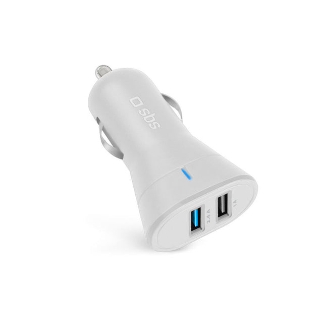 Autoladegerät SBS TECR2USB24AWFAST 2400 mAh Weiß