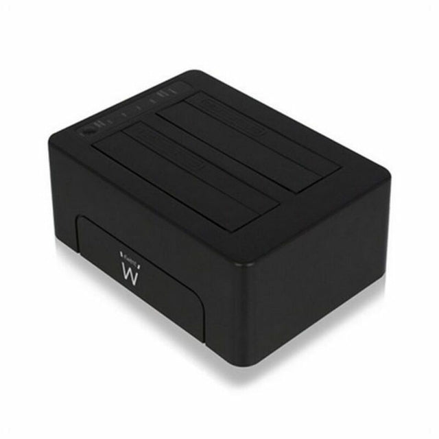 <transcy>Dock Station Dual Ewent AAACET0186 Dual 2.5 "-3.5" USB 3.1 ABS Noir</transcy>