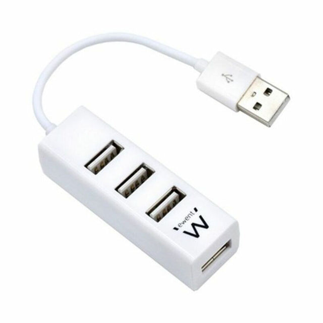 Hub USB Ewent AAOAUS0134 Blanco