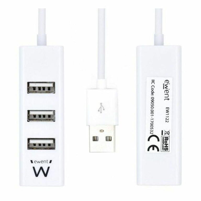 Ewent USB-Hub AAOAUS0134 Weiß