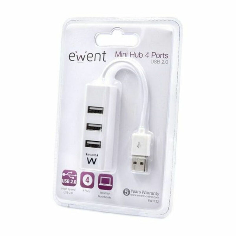 Ewent USB-Hub AAOAUS0134 Weiß