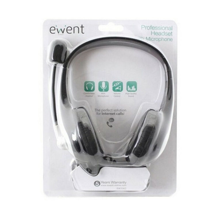 Auriculares con Micrófono Ewent EW3562 Negro