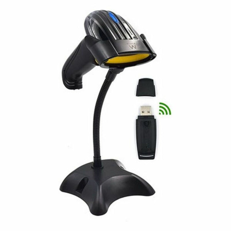 Barcodeleser mit Ständer Ewent EW3430 LED USB Schwarz