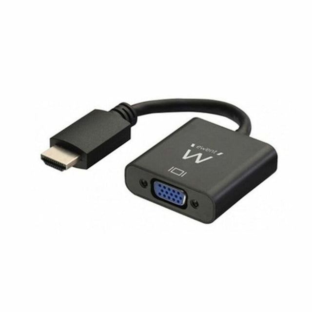 Adaptador HDMI a VGA con Audio Ewent AISCCI0306 EW9864 0,23 m Negro