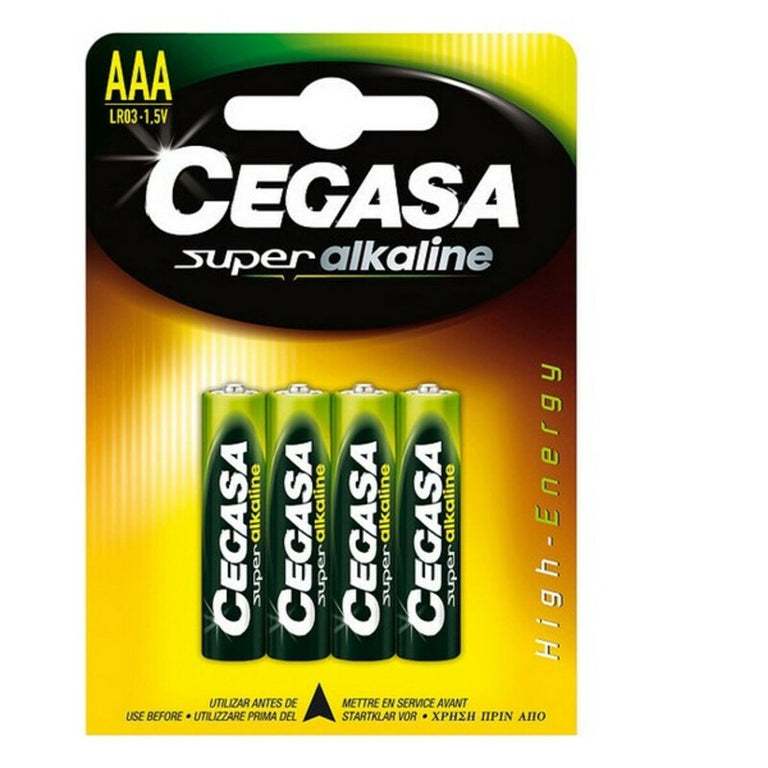 Pilas Alcalinas LR03 Cegasa AAA 1,5V (4 uds)