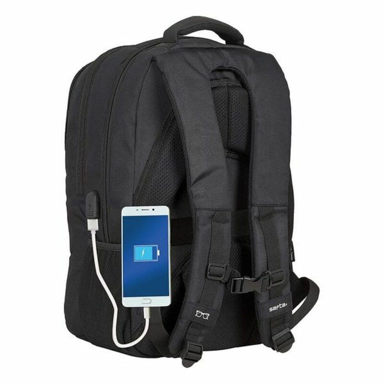 Mochila para Portátil y Tablet con Salida USB Safta 15,6''