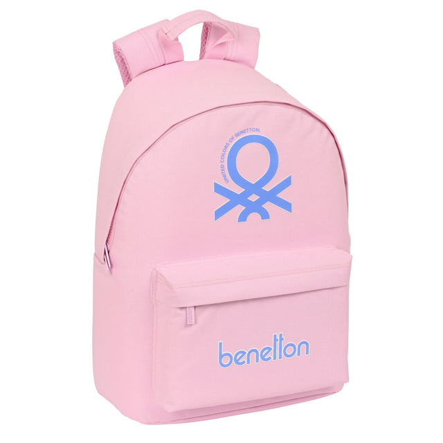 Mochila para Portátil Benetton  benetton  Rosa (31 x 41 x 16 cm)