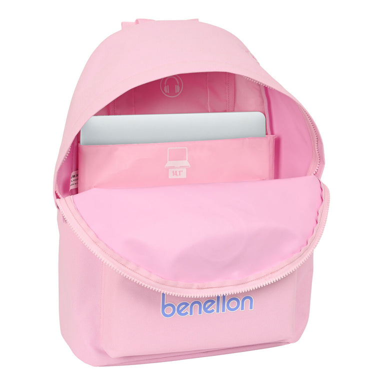 Rucksack für Laptop Benetton benetton Rosa (31 x 41 x 16 cm)