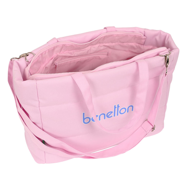 Benetton Pink Laptop-Aktentasche Hellrosa (54 x 31 x 17 cm)