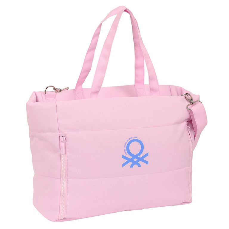 Benetton Pink Laptop-Aktentasche Hellrosa (54 x 31 x 17 cm)