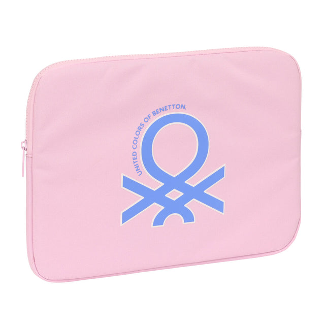 Funda para Portátil Benetton Pink Rosa (34 x 25 x 2 cm)